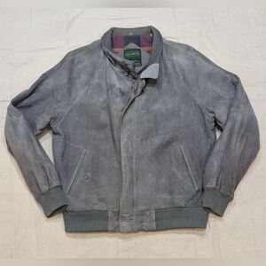 Neil M. Gray Suede Bomber Jacket - Gray
